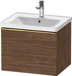 Duravit D-Neo Waschtischunterbau wandh&auml;ngend Nussbaum dunkel Matt 584x452x440...