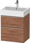 Duravit D-Neo Waschtischunterbau wandh&auml;ngend Nussbaum Matt 584x442x625 mm -