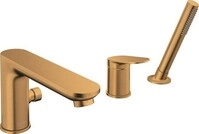 Duravit Wave 3-Loch Wannenarmatur Bronze Geb&uuml;rstet 240x248x203 mm -...