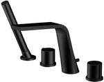 Steinberg Serie 260 4-Loch Wannenarmatur, Ausladung 200 mm, matt black, 2602400S
