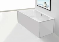 Hoesch Glasverkleidung Weiss Vorwand Badewanne Trapez 1500x1000 rechts 47033.550