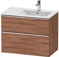 Duravit D-Neo Waschtischunterbau wandh&auml;ngend Nussbaum Matt 810x462x625 mm -