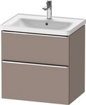 Duravit D-Neo Waschtischunterbau wandh&auml;ngend Basalt Matt 634x452x625 mm -