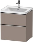 Duravit D-Neo Waschtischunterbau wandh&auml;ngend Basalt Matt 584x452x625 mm -