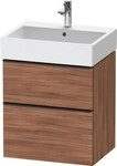 Duravit D-Neo Waschtischunterbau wandh&auml;ngend Nussbaum Matt 584x442x625 mm -