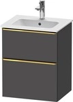 Duravit D-Neo Waschtischunterbau wandh&auml;ngend Graphit Matt 510x402x625 mm -