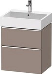 Duravit D-Neo Waschtischunterbau wandh&auml;ngend Basalt Matt 584x442x625 mm -