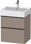 Duravit D-Neo Waschtischunterbau wandh&auml;ngend Basalt Matt 584x442x625 mm -