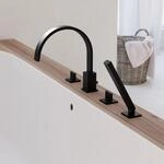 Steinberg Serie 135 4-Loch Wanne/brause Standarmatur, matt black, 135 2402 S...