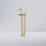 Steinberg Freistehende Wanne / Brause-Armatur mit 90&deg; Keramikventilen, mit