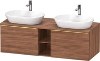 Duravit D-Neo Konsolenwaschtischunterbau wandh&auml;ngend Nussbaum Matt...