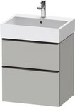 Duravit D-Neo Waschtischunterbau wandh&auml;ngend Betongrau Matt 584x442x625 mm -