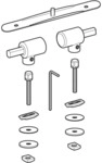 Geberit Scharniere mit Absenkautomatik, 598157000 598157000