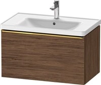 Duravit D-Neo Waschtischunterbau wandh&auml;ngend Nussbaum dunkel Matt 784x452x440...