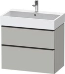Duravit D-Neo Waschtischunterbau wandh&auml;ngend Betongrau Matt 784x442x625 mm -