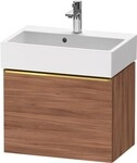 Duravit D-Neo Waschtischunterbau wandh&auml;ngend Nussbaum Matt 584x372x440 mm -