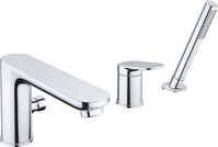 Duravit Wave 3-Loch Wannenarmatur Chrom Hochglanz 240x248x203 mm - WA5260000010