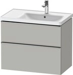 Duravit D-Neo Waschtischunterbau wandh&auml;ngend Betongrau Matt 784x452x625 mm -