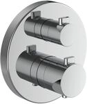 LAUFEN 2-Griff-Wannenthermostat, Unterputz, MEDA, 1 Mischwasserabgang, chrom