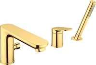 Duravit Wave 3-Loch Wannenarmatur Gold Poliert 240x248x203 mm - WA5260000034