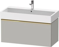 Duravit D-Neo Waschtischunterbau wandh&auml;ngend Betongrau Matt 984x442x440 mm -