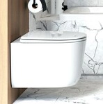 Neuesbad Serie 600 Wand-WC Set inkluisve Sitz, weiss gl&auml;nzend NB1CDJD6ZPW1