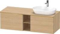 Duravit D-Neo Konsolenwaschtischunterbau wandh&auml;ngend Natur Eiche Matt...