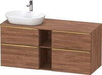 Duravit D-Neo Konsolenwaschtischunterbau wandh&auml;ngend Nussbaum Matt...