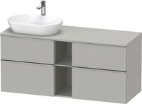 Duravit D-Neo Konsolenwaschtischunterbau wandh&auml;ngend Betongrau Matt...