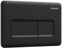 Hansgrohe iFrame Original Q Bet&auml;tigungsplatte f&uuml;r 2-Mengen-Sp&uuml;lung, Mattschwarz,