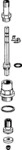 Hansa UP-Ventiloberteil 10 - 45 mm G3/4, 59902724 59902724