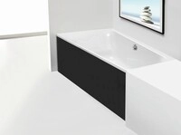 Hoesch Glasverkleidung Schwarz Nische Badewanne Trapez 1500x1000 rechts...
