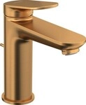 Duravit Wave Einhebel-Waschtischmischer Bronze Geb&uuml;rstet 52x166x171 mm -