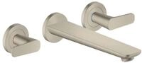 Hansgrohe 3-Loch Fertigset Wannemisch.Wand Unterputz Axor Citterio C brushed nickel,