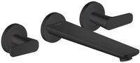 Hansgrohe 3-Loch Fertigset Wannemisch.Wand Unterputz Axor Citterio C mattschwarz,