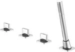 Steinberg Serie 230 4-Loch Wanne/Brause-Standarmatur, chrom, 230.2480 2302480