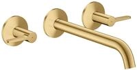 Hansgrohe 3-Loch Wannenarmatur AXOR One Unterputz Wandmontage Hebelgr.brushed gold