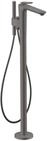 Hansgrohe Wannenmischer Bodenstehend Axor Citterio C Cubic cut brushed black chrome ,