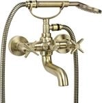 Neuesbad Serie 400 Wannenarmatur mit Brauseset, Oberfl&auml;che: messing NB1DEBQT_M11D1