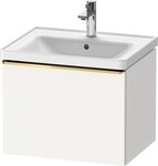 Duravit D-Neo Waschtischunterbau wandh&auml;ngend Wei&szlig; Matt 584x452x440 mm -