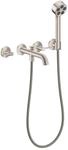 Hansgrohe 3-Loch Wannenarmatur AXOR One Unterputz Wandm.Handbrause Hebelgr.edelstahl