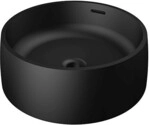 Steinberg Serie 440 Waschtisch Aufsatzschale aus Mineo Stone, schwarz matt, 440...