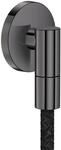 Hansgrohe Wandanschluss Axor Wall outlet Fine rund G1/2" polished black chrome,