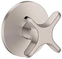 Hansgrohe Absperrventil Unterputz AXOR One mit Kreuzgriff edelstahl optik,...