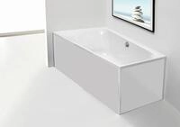Hoesch Glasverkleidung Weiss Ecke Badewanne Trapez 1750x1100 links 47042.550