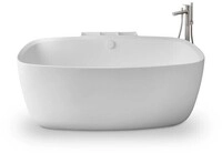 Duravit Wave Einhebel-Wannenmischer bodenstehend Edelstahl Geb&uuml;rstet 50x312x947 mm -
