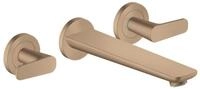 Hansgrohe 3-Loch Fertigset Wannemisch.Wand Unterputz Axor Citterio C brushed red
