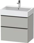 Duravit D-Neo Waschtischunterbau wandh&auml;ngend Betongrau Matt 684x442x625 mm -