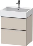 Duravit D-Neo Waschtischunterbau wandh&auml;ngend Taupe Matt 584x442x625 mm -