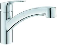 GROHE K&uuml;chenarmatur Eurosmart 101231 ND flacher Auslauf azb. Sp&uuml;lbrause chrom,